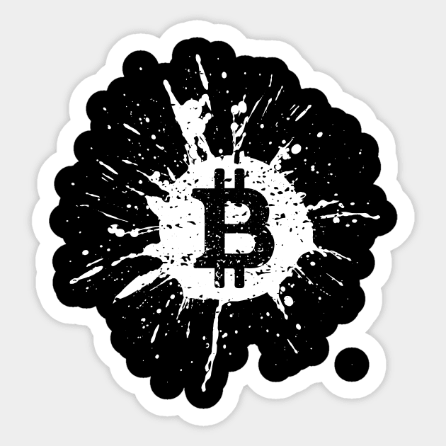 Bitcoin' Cool Cryptocurrency Bitcoin Sticker by ourwackyhome